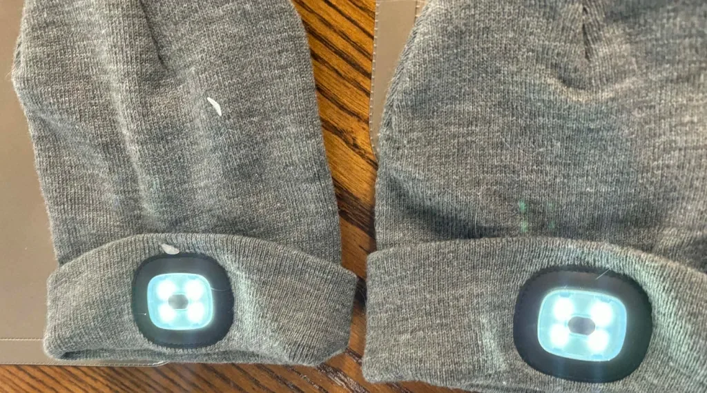 Like new universal size touque LED lights. low medium high