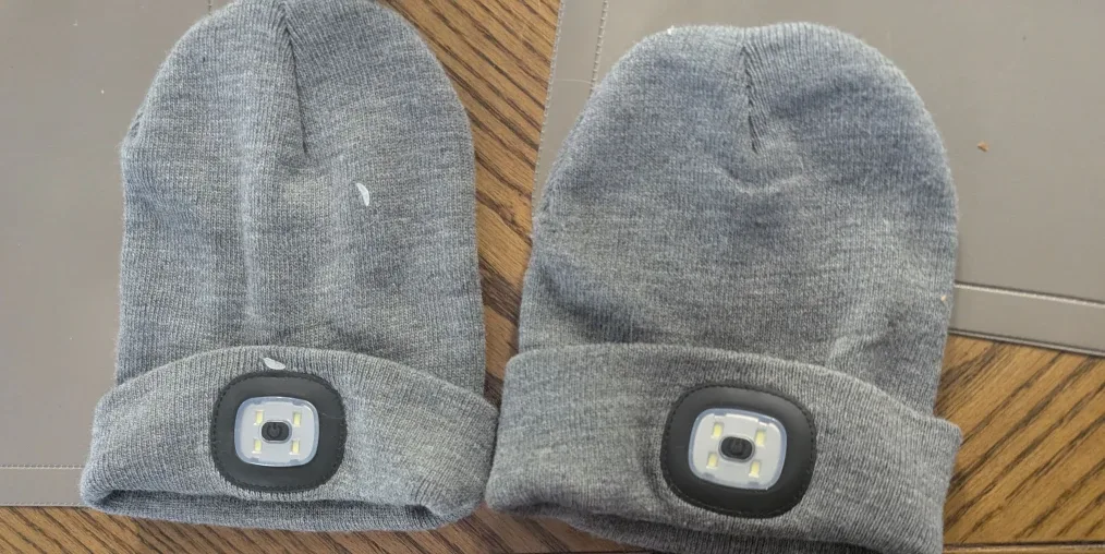 Like new universal size touque LED lights. low medium high image indicator(2)