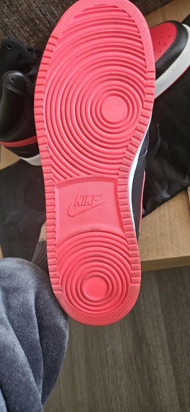 Nike Court Vision Mid Sneakers - Black & Red - photo 4