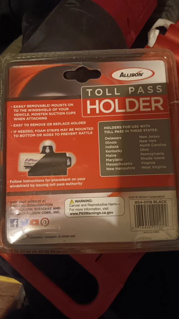 Allison Toll Pass Holder - Black - photo 2