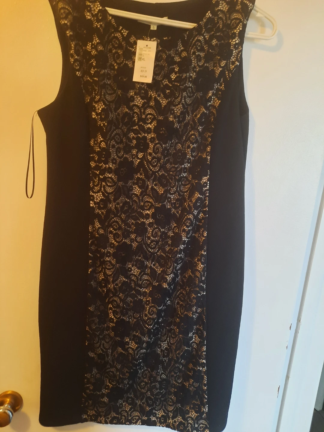 Black Lace Dress - XL Petite
