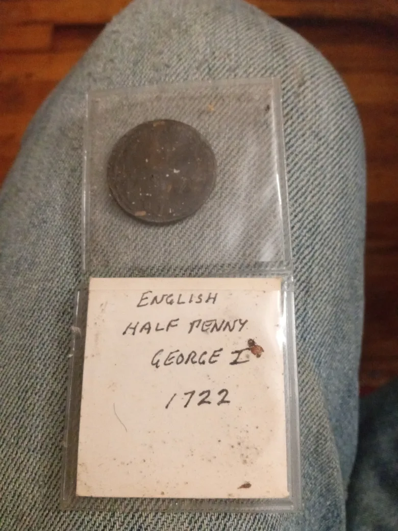 half penny from George I 1722 image indicator(2)