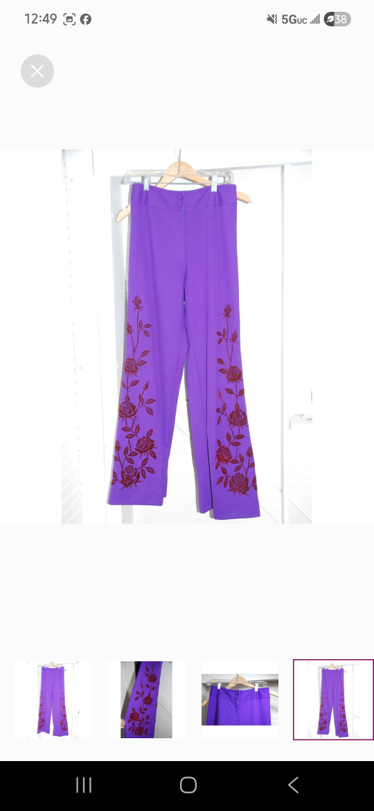 purple widow eleg women size runs small vintage pants for women - photo 3
