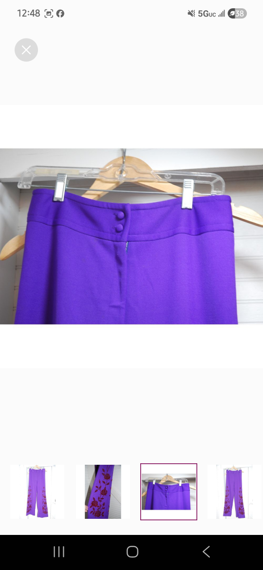 purple widow eleg women size runs small vintage pants for women - photo 4