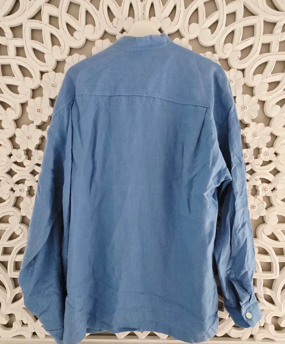 Blue Linen Shirt image indicator(2)