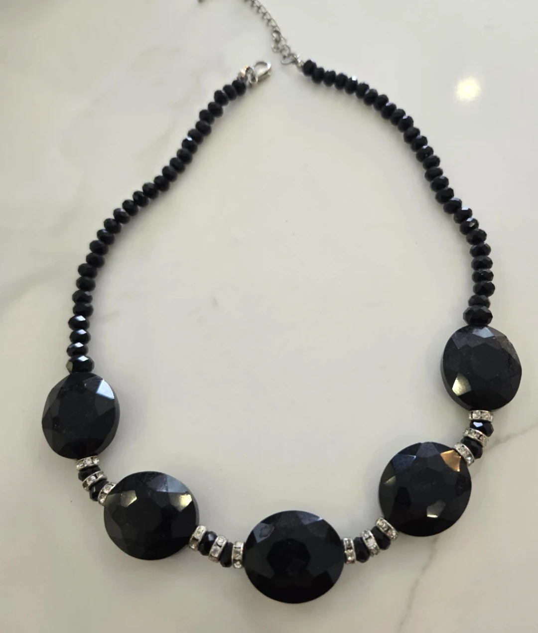 Black Beaded Necklace - photo 2