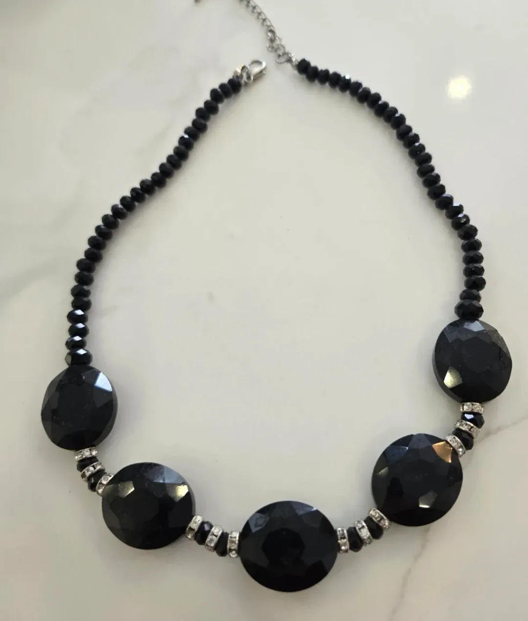 Black Beaded Necklace image indicator(2)