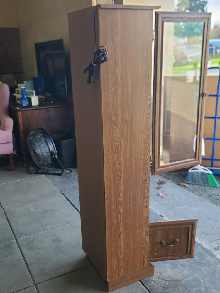 Wooden Cabinet with Glass Door image indicator(3)