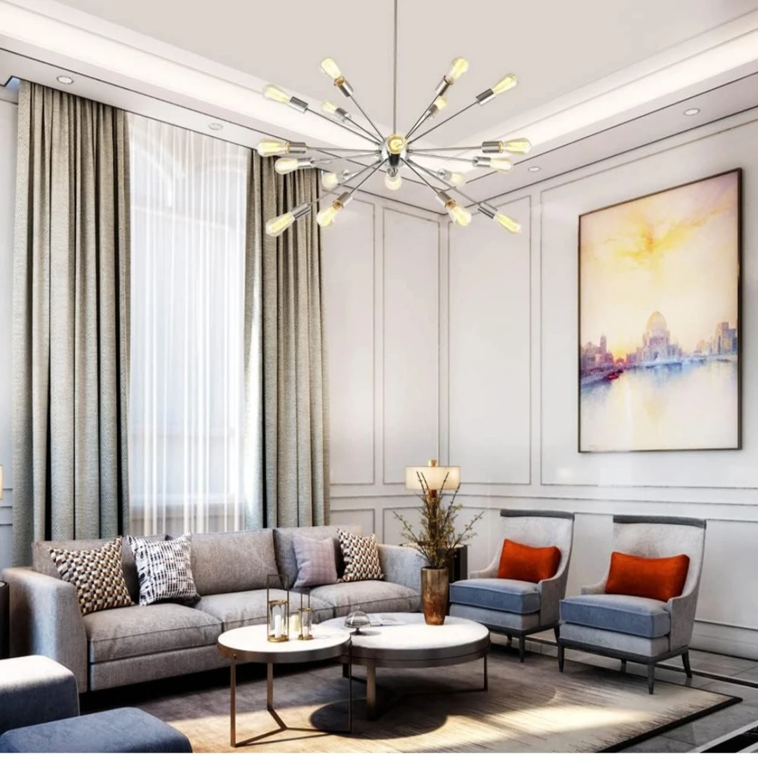 BONLICHT Large Sputnik Pendant Lights Modern 18 Light B... - photo 5
