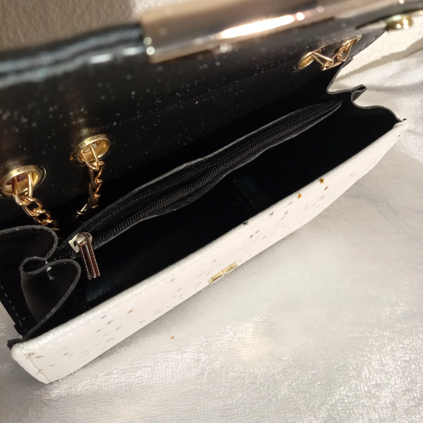 Black & White Chain Shoulder Bag - photo 2