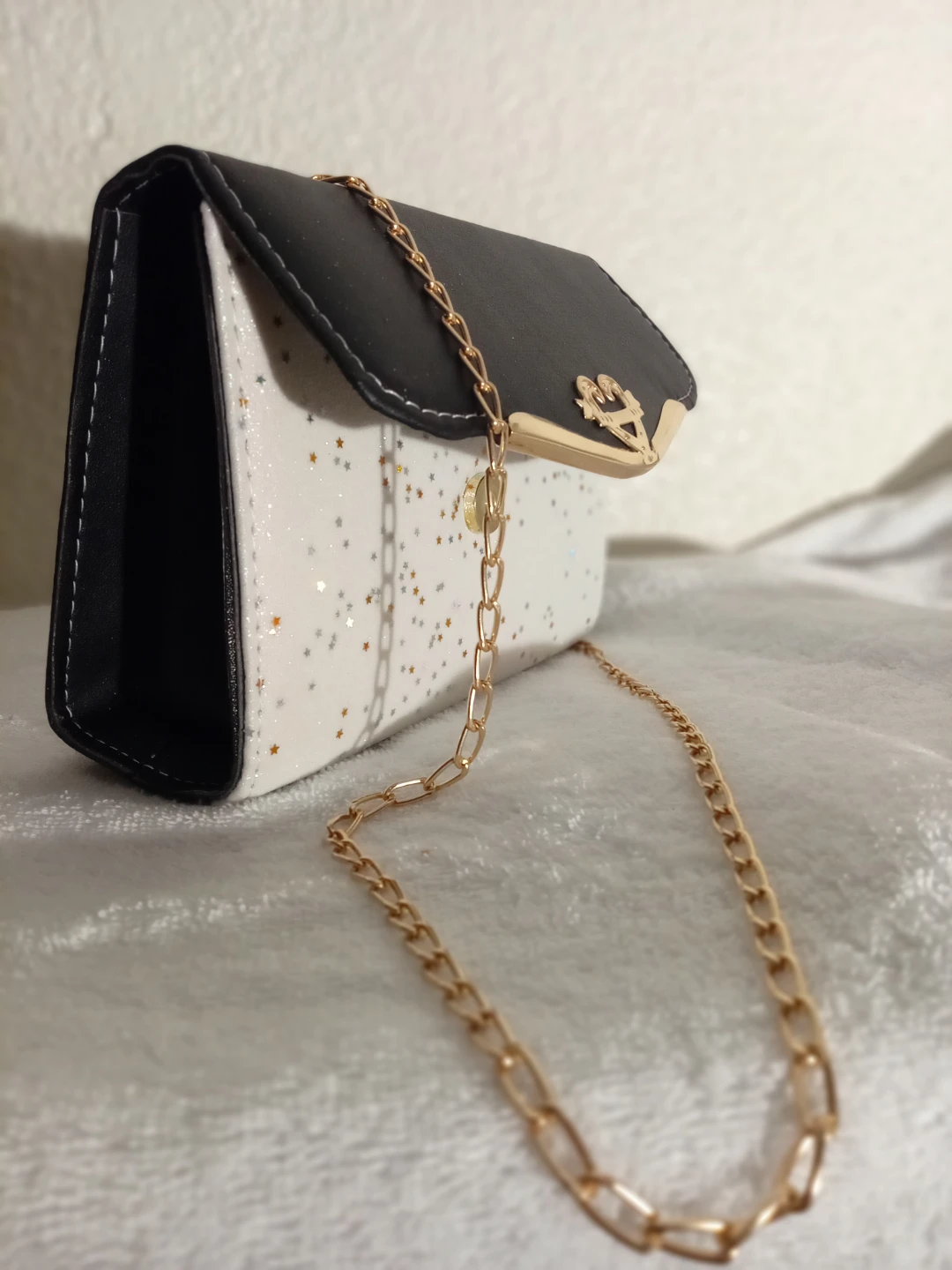 Black & White Chain Shoulder Bag - photo 3