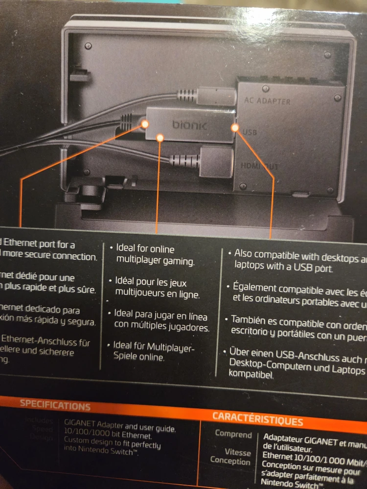 Bionik GIGANET Adapter for Nintendo Switch - photo 4