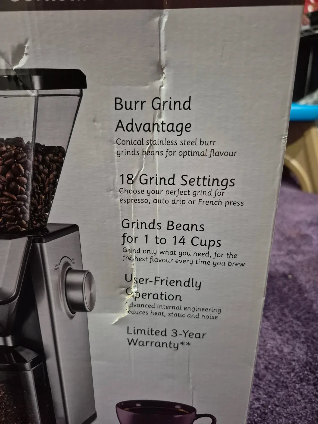 Cuisinart Deluxe Grind Conical Burr Mill image indicator(4)