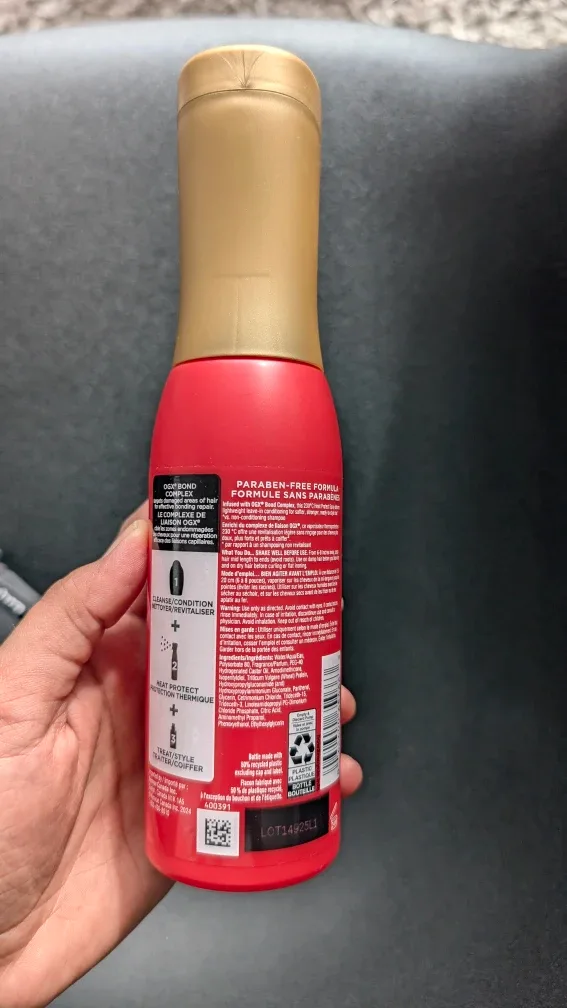 OGX Bond Protein Repair Heat Protect Spray 193ml image indicator(2)