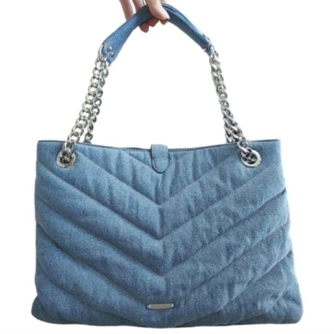 Rebecca Minkoff Denim Maxi Shoulder Tote Bag - photo 2