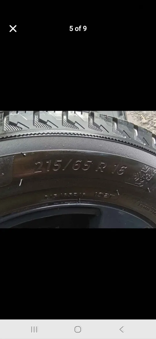 Michelin 215/65R16 Winter Tires on Rims - Set of 4 image indicator(5)