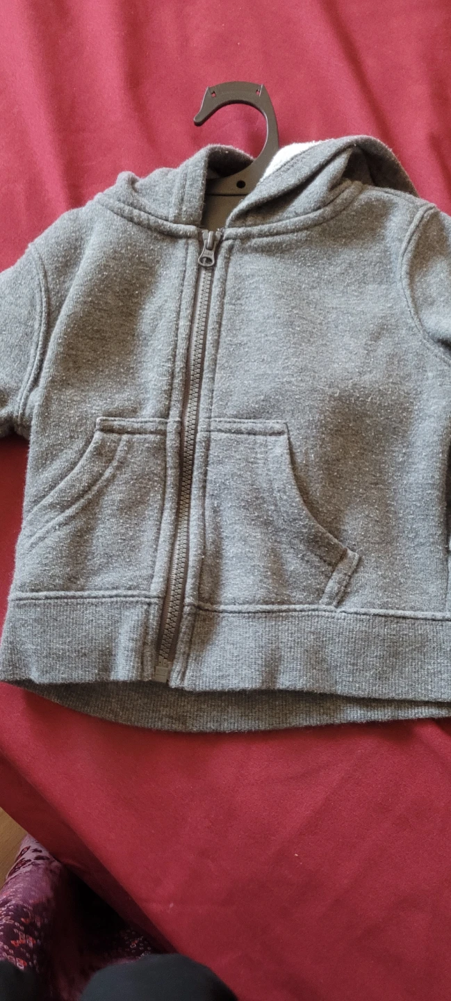 Grey Baby Zip-Up Hoodie🥕