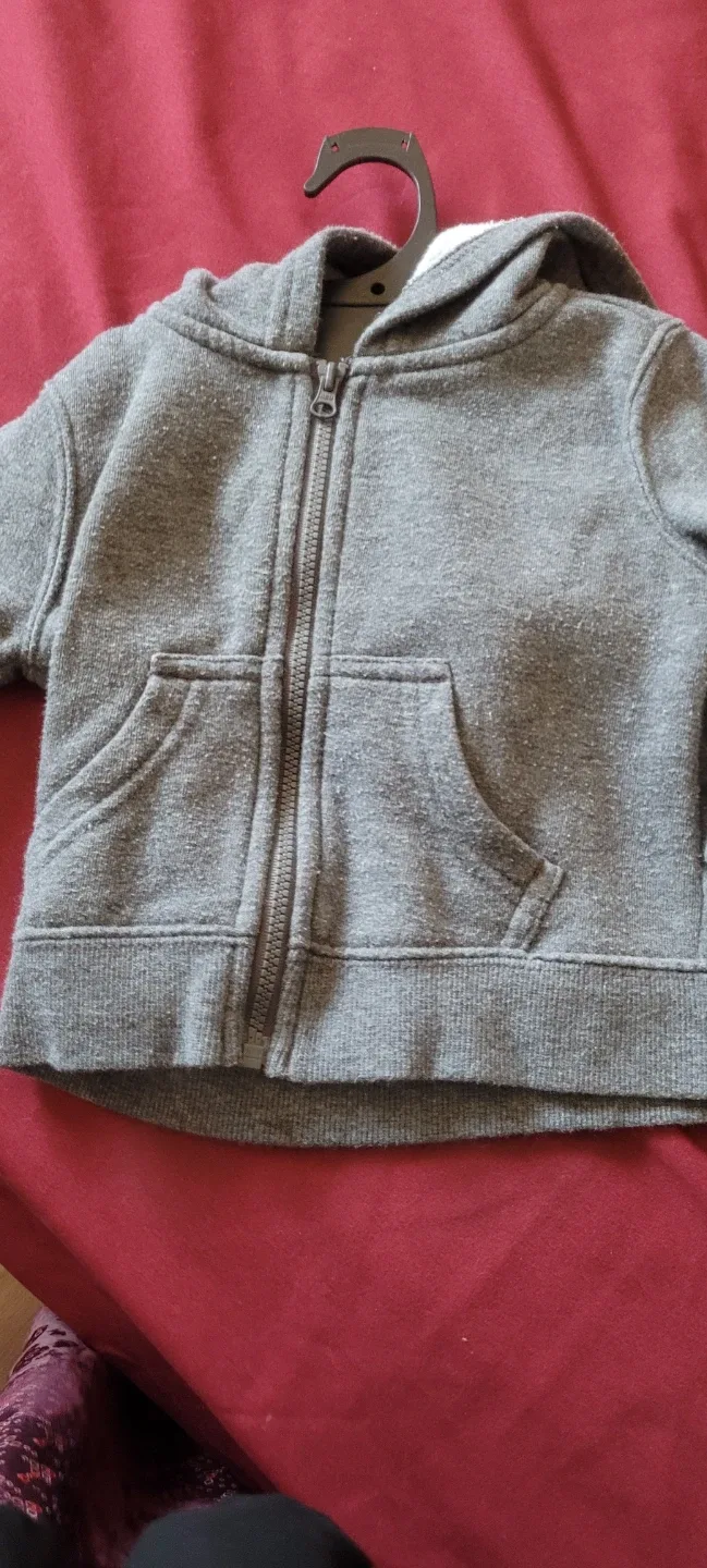 Grey Baby Zip-Up Hoodie🥕 thumbnail