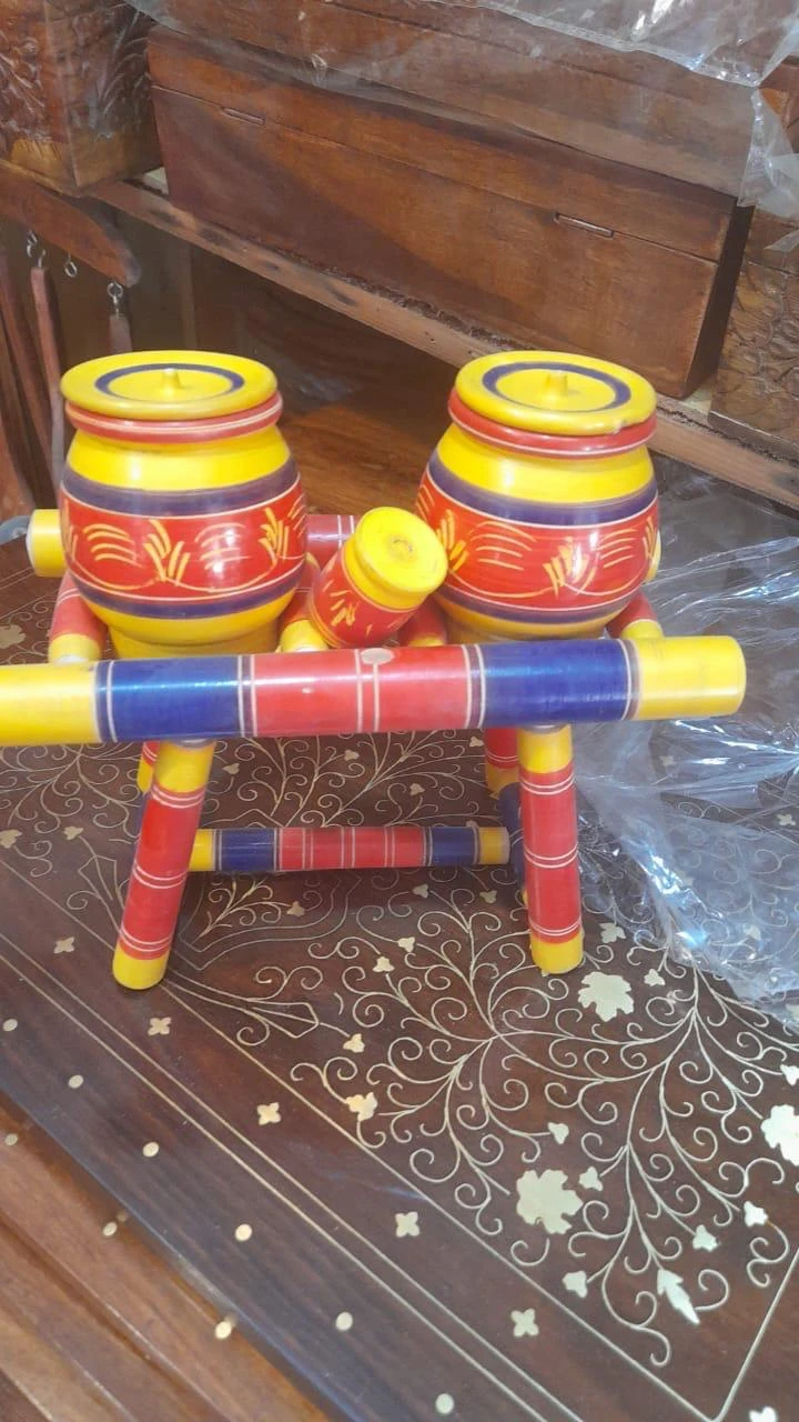 Handcrafted Wooden Punjabi Toy Set