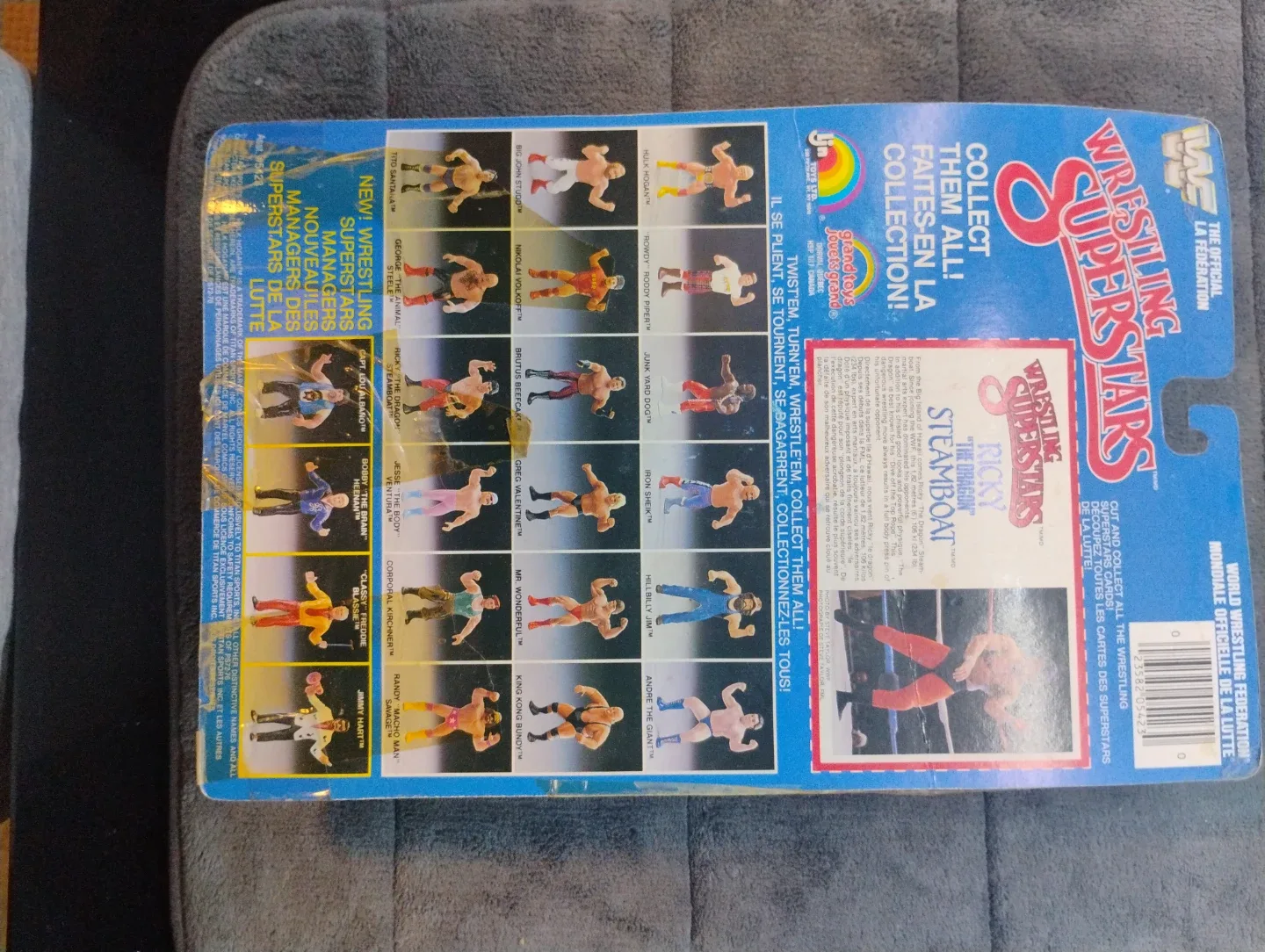 LJN Ricky The Dragon Steamboat 22 Back Carded Wrestling Figure image indicator(2)