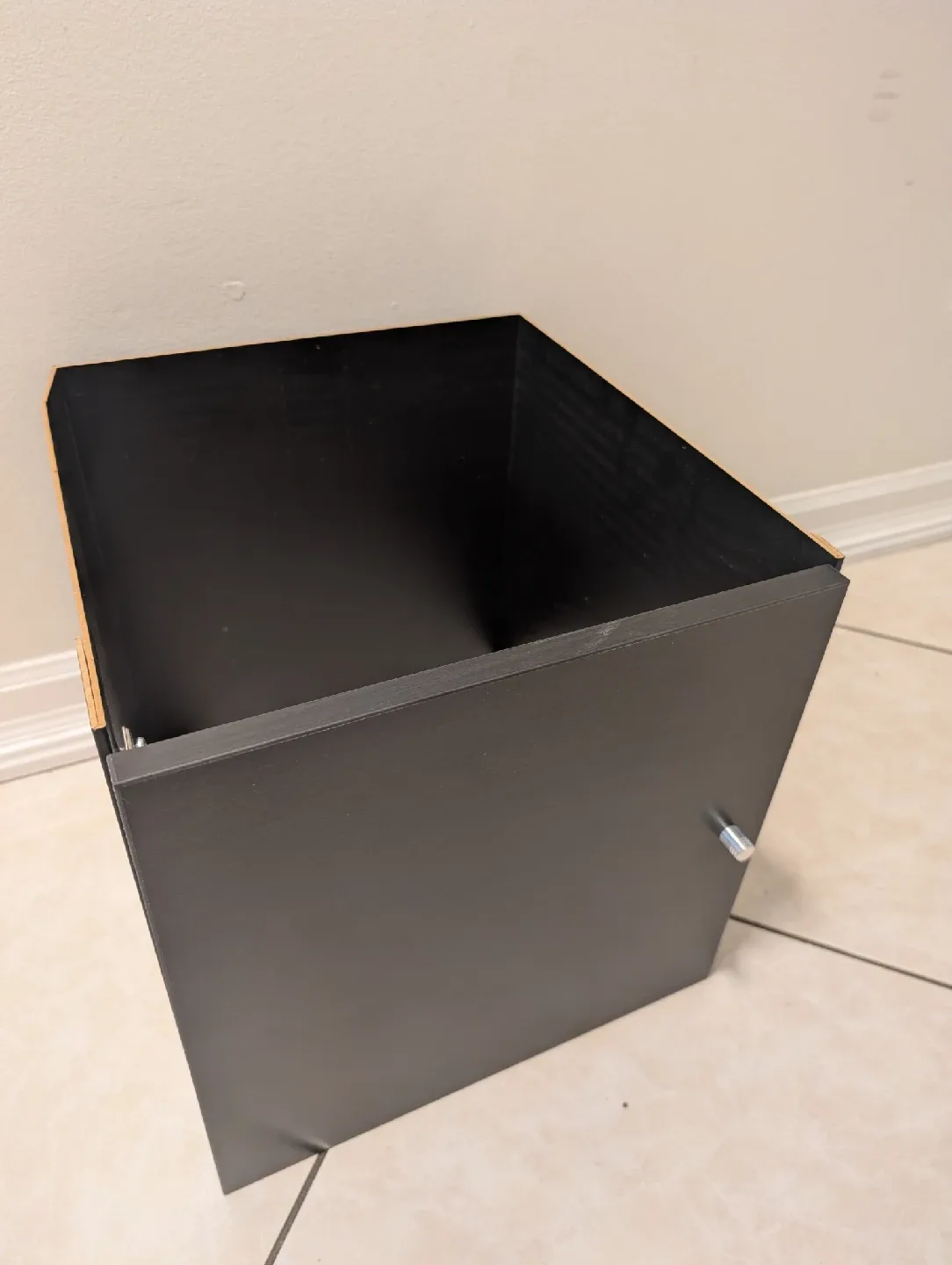 IKEA Kallax Black-Brown Insert with Door image indicator(2)