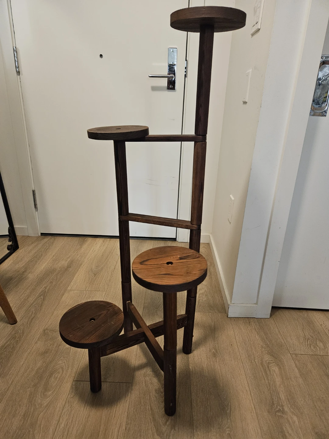 Wood Plant Stand - Brown