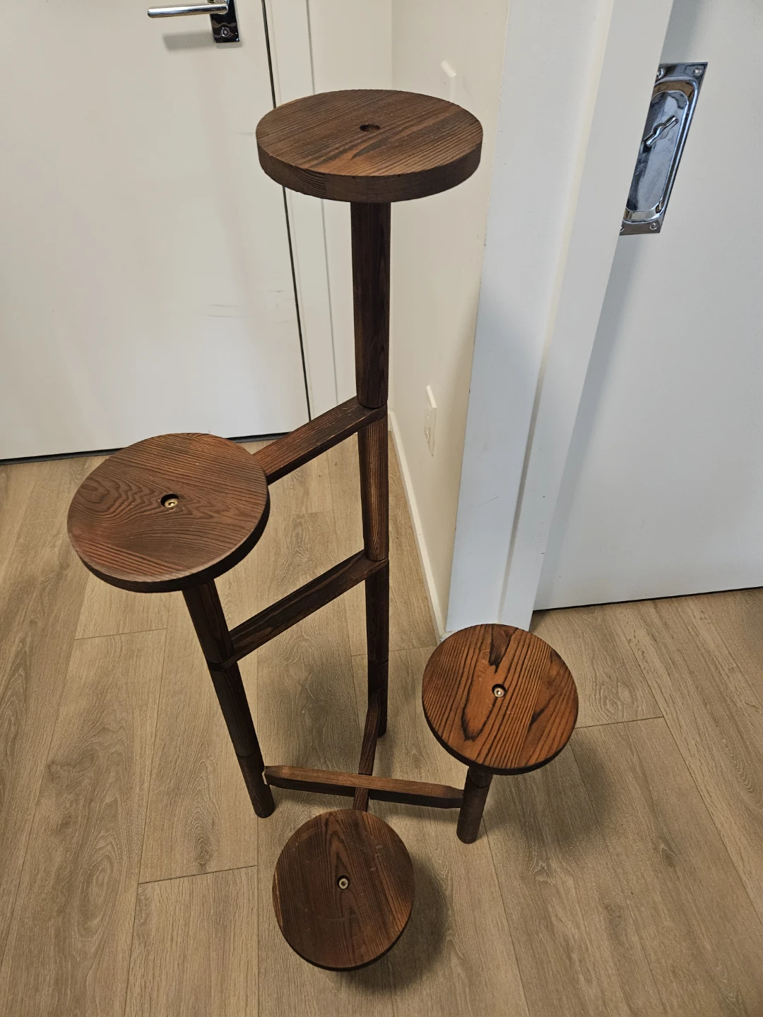 Wood Plant Stand - Brown - photo 4