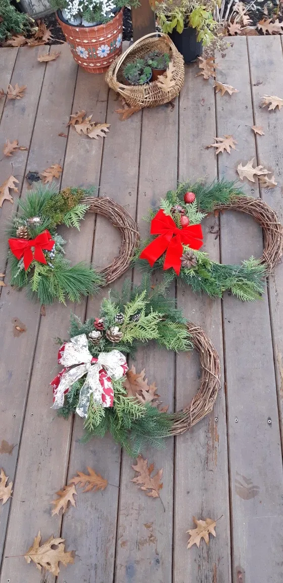 Fresh greenery Christmas Wreaths