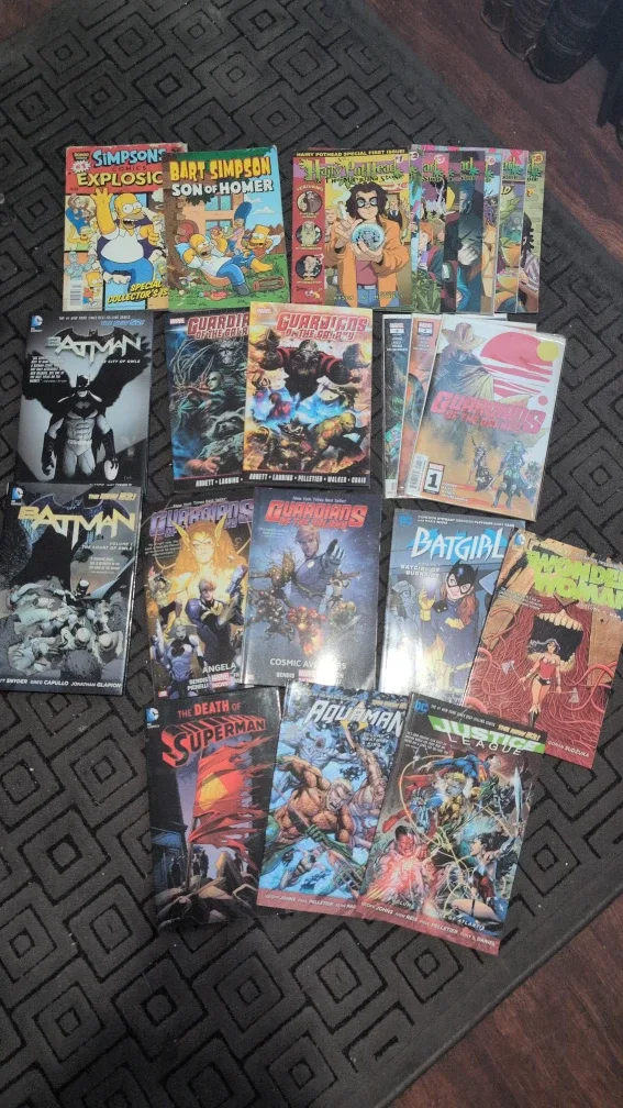Comic Book Lot: Guardians, Batman, Simpsons