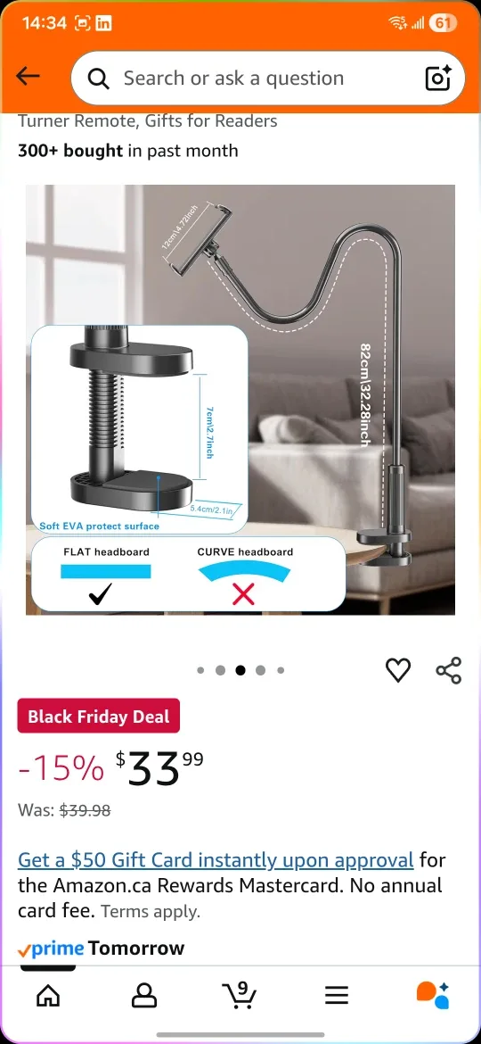 Kefotic Tablet Holder with Remote image indicator(5)