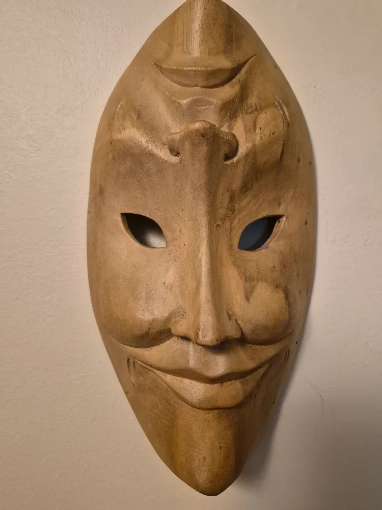 Wooden Decorative Mask image indicator(2)