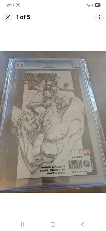 CGC Universal Grade 9.8 Ultimate Wolverine vs Hulk #2