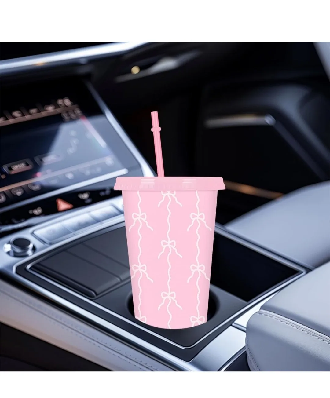 12 Pink Bow Cups image indicator(5)