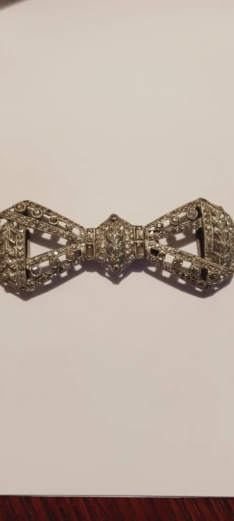 Antique Estate Art Deco 1920s Elegant Belt Buckle image indicator(4)