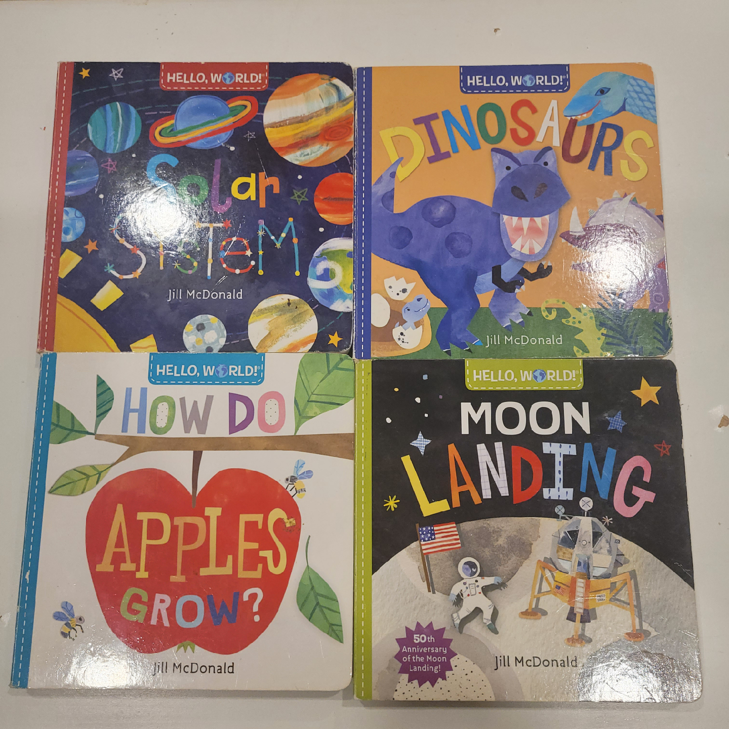 Hello, World! Board Books Set - Solar System, Dinosaurs, More