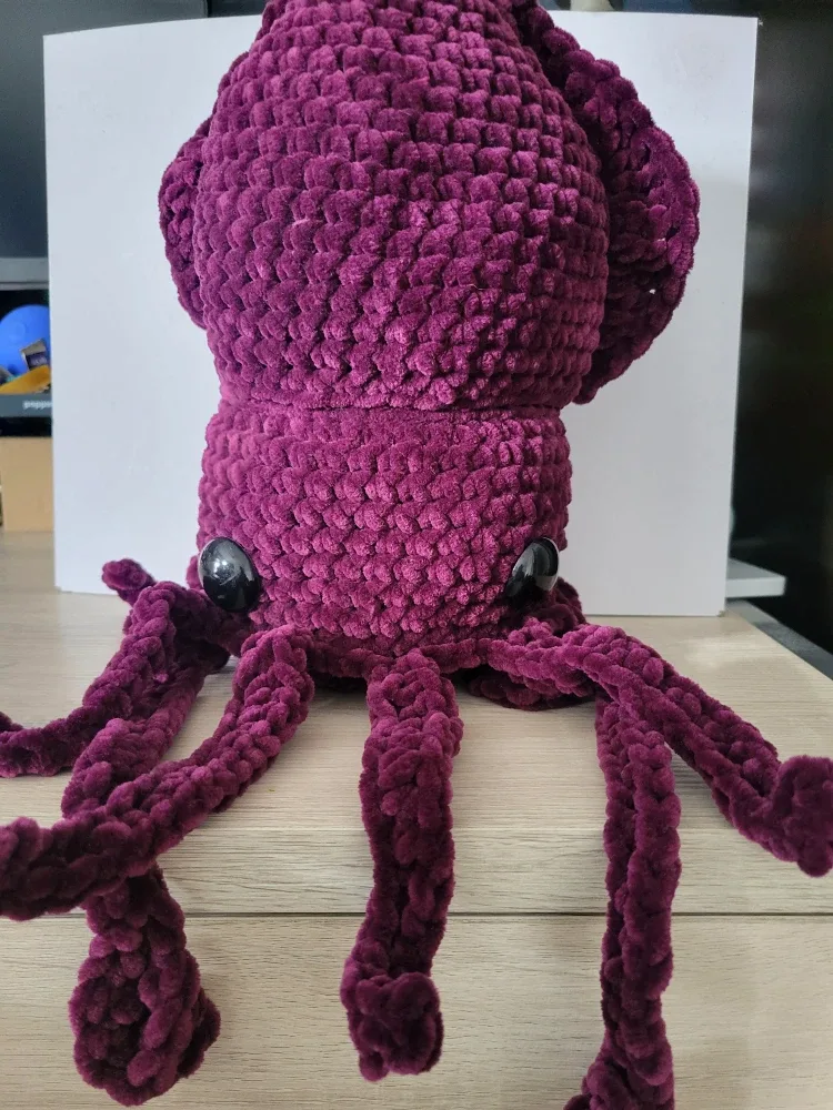 Crocheted Squid Plush - Handmade thumbnail