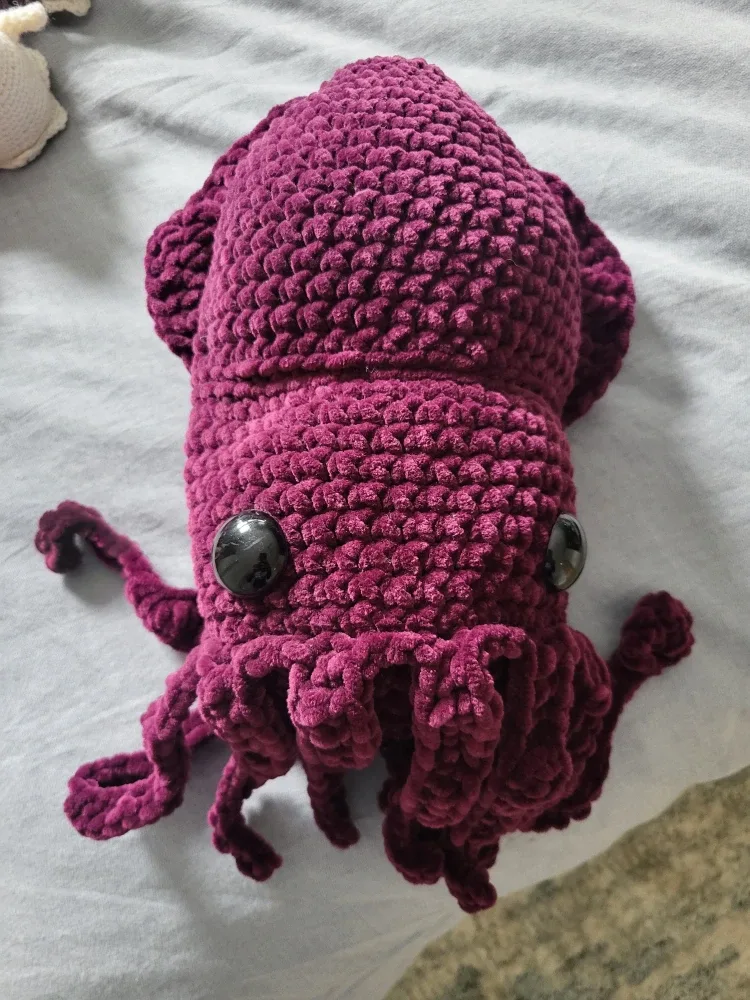 Crocheted Squid Plush - Handmade image indicator(2)