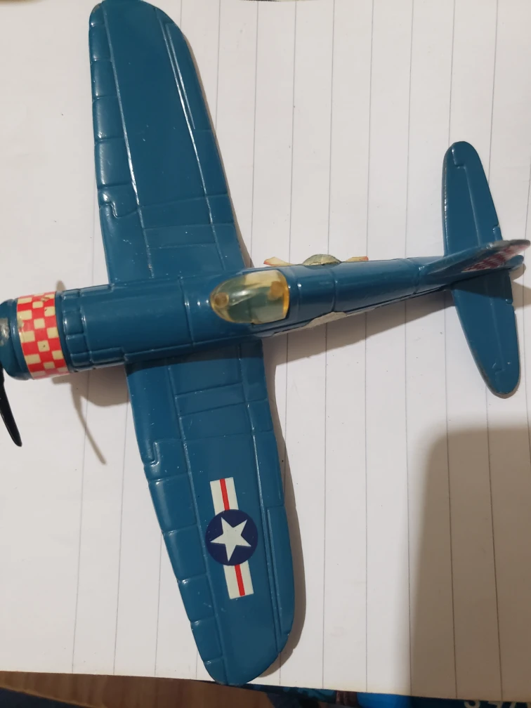 Road Champs blue fighter plane  FAU- 1A