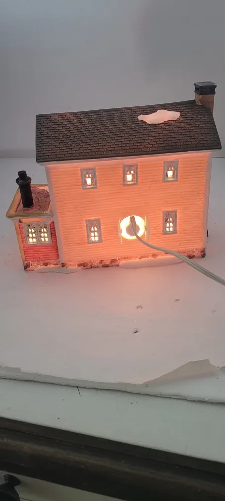 Christmas Village Lighted House image indicator(4)