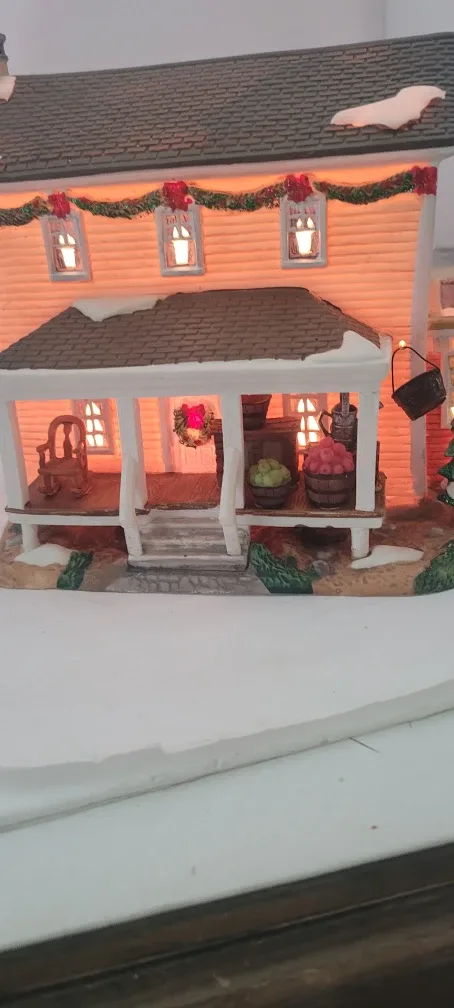 Christmas Village Lighted House image indicator(6)