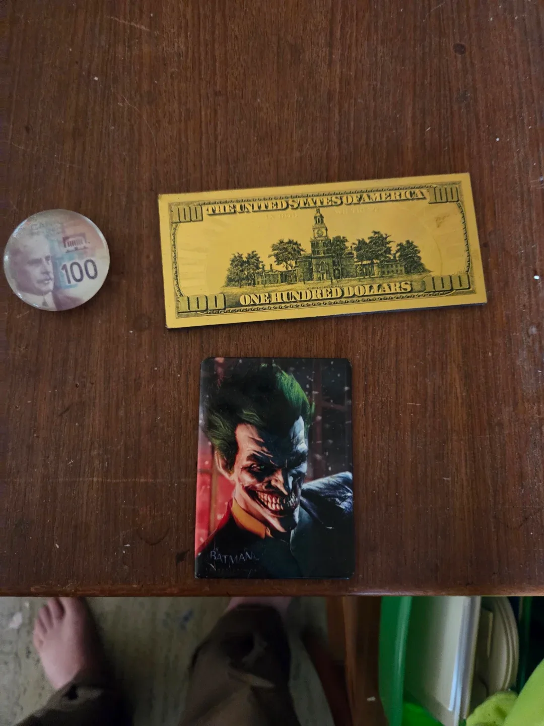 Magnets batman and 100$ note bill image indicator(2)