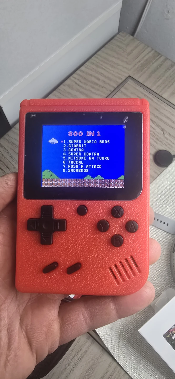Red Handheld Game Console - 500 in 1