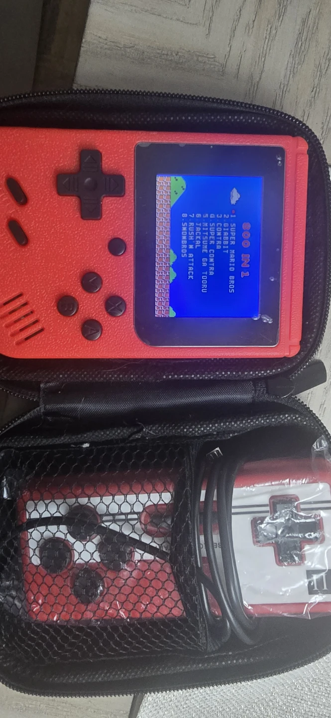Red Handheld Game Console - 500 in 1 - photo 2
