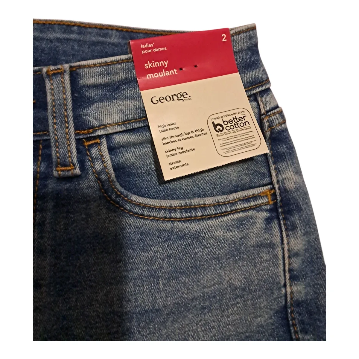 NEW George Skinny Jeans - Size 2 image indicator(2)