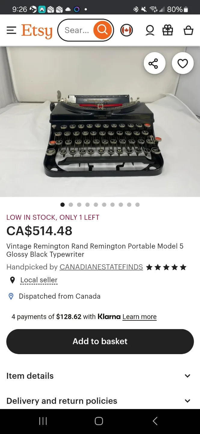 Remington Rand Typewriter image indicator(9)