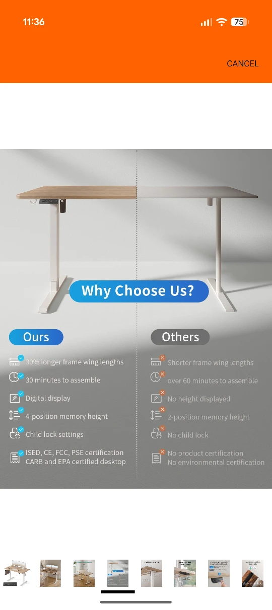 Adjustable Standing Desk - photo 3
