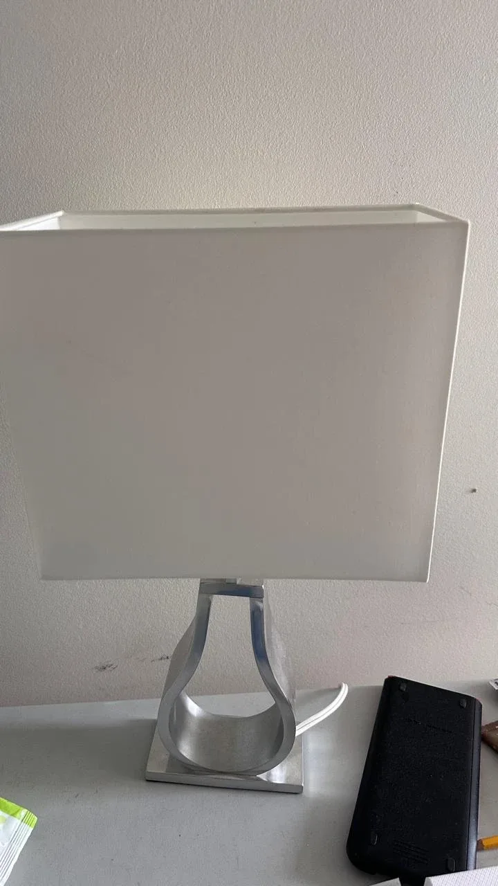White Square Shade Table Lamp thumbnail