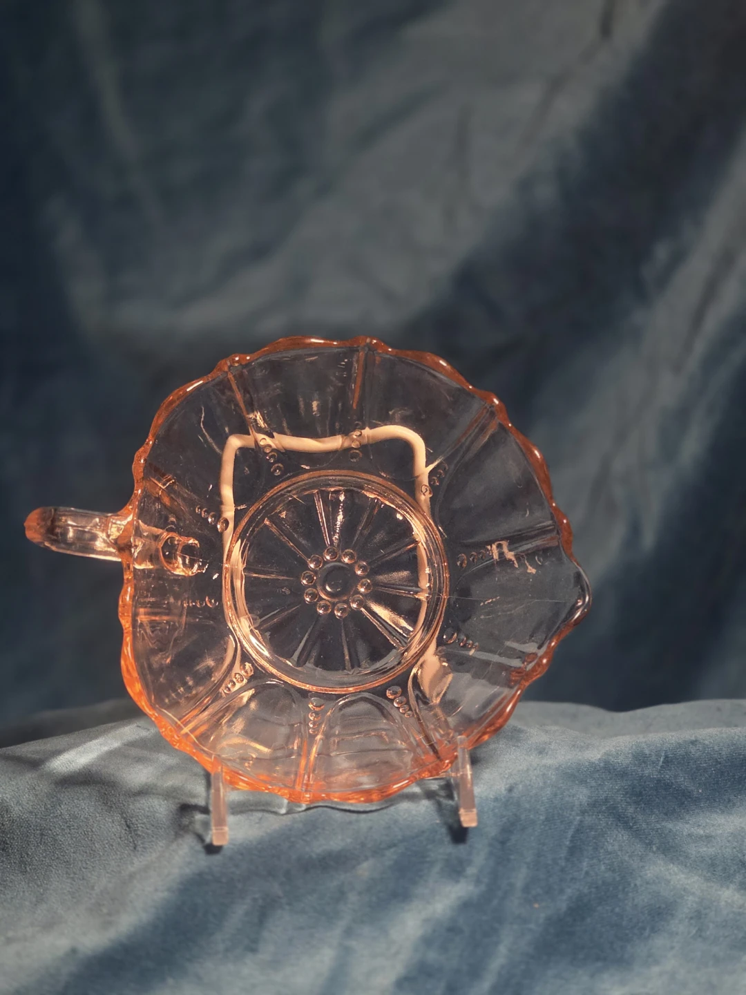 Vintage Pink Depression Glass Bowl, 6 inch