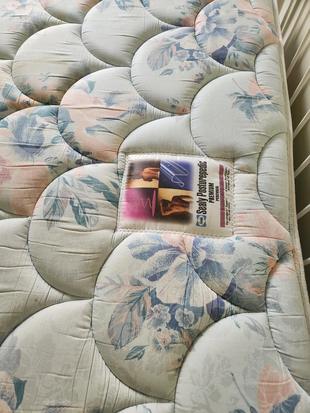 Sealy Posturepedic Premium Mattress & White Bed Frame( PICK UP) image indicator(4)