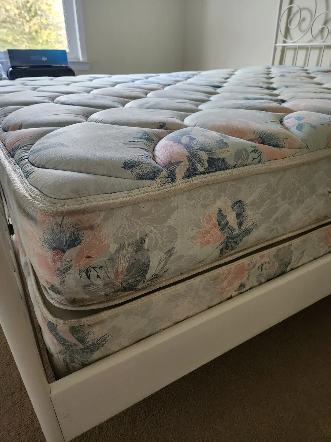 Sealy Posturepedic Premium Mattress & White Bed Frame( PICK UP) image indicator(7)